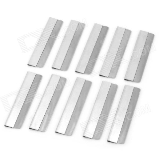 Replacement Stainless Steel Shaving Razor Blades - Silver (10-Piece) 