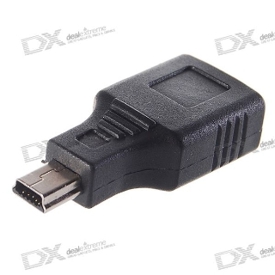 Mini USB 5-Pin Male to USB A-Female Adapter