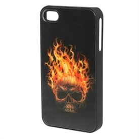 Skal iPhone 4/4S Flaming Skull