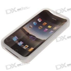 Protective Silicone Case for iPhone 4 - White