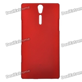 LT26i - Protective Sand Blasting Plastic Back Case for Sony Ericsson Xperia S/L - Red 