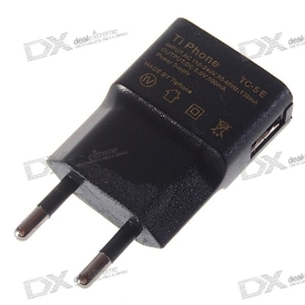 Ultra-Mini USB Power Adapter/Charger - EU Plug (110~240V AC)