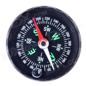 Professional Fluid-filled Compass - White + Black