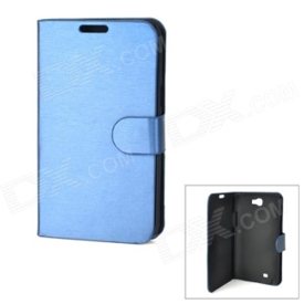 Protective PU Leather Case for Samsung Galaxy Note 2 N7100 - Blue