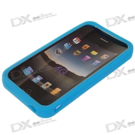 Protective Silicone Case for iPhone 4 - Blue