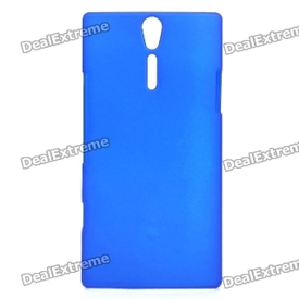 LT26i - Protective Sand Blasting Plastic Back Case for Sony Ericsson Xperia S - Blue 