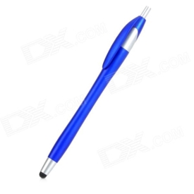 S-What Multifunction Cellphone Touch Stylus / Ballpoint Pen w/ Clip - Blue