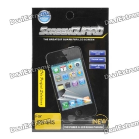 Protective Crystal Screen Protector Guard for iPhone 4 / 4S - Transparent 