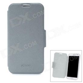 Protective PU Leather Case for Samsung Galaxy Note 2 N7100 - Light Grey