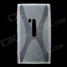 Protective TPU Soft Back Case Cover for Nokia Lumia 920 - Transparent White
