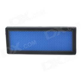 Programmable LED Name Badge Message Advertising Scrolling Text Tag - Blue