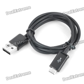 USB Charging & Data Cable for Samsung Galaxy S III / i9300 + More - Black (91cm)