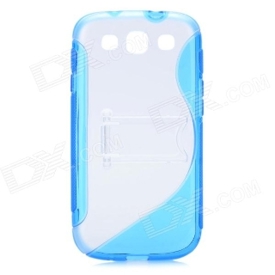 Protective Back Case with Stand Holder for Samsung Galaxy S3 i9300 - Blue